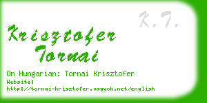 krisztofer tornai business card